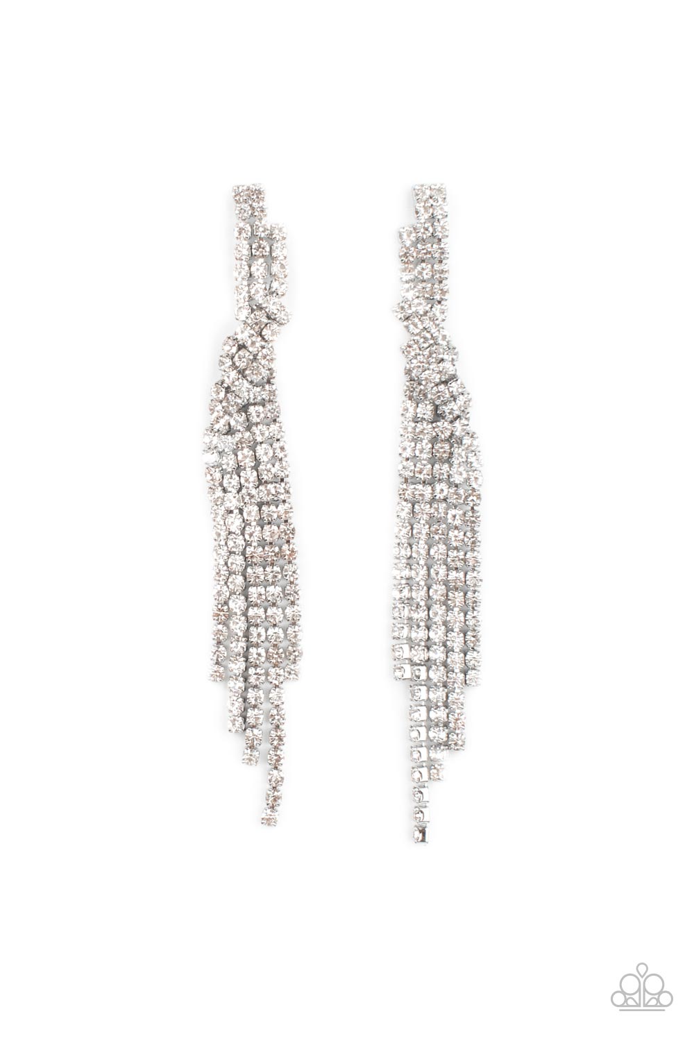 Paparazzi Cosmic Candescence - White Earrings  #0943