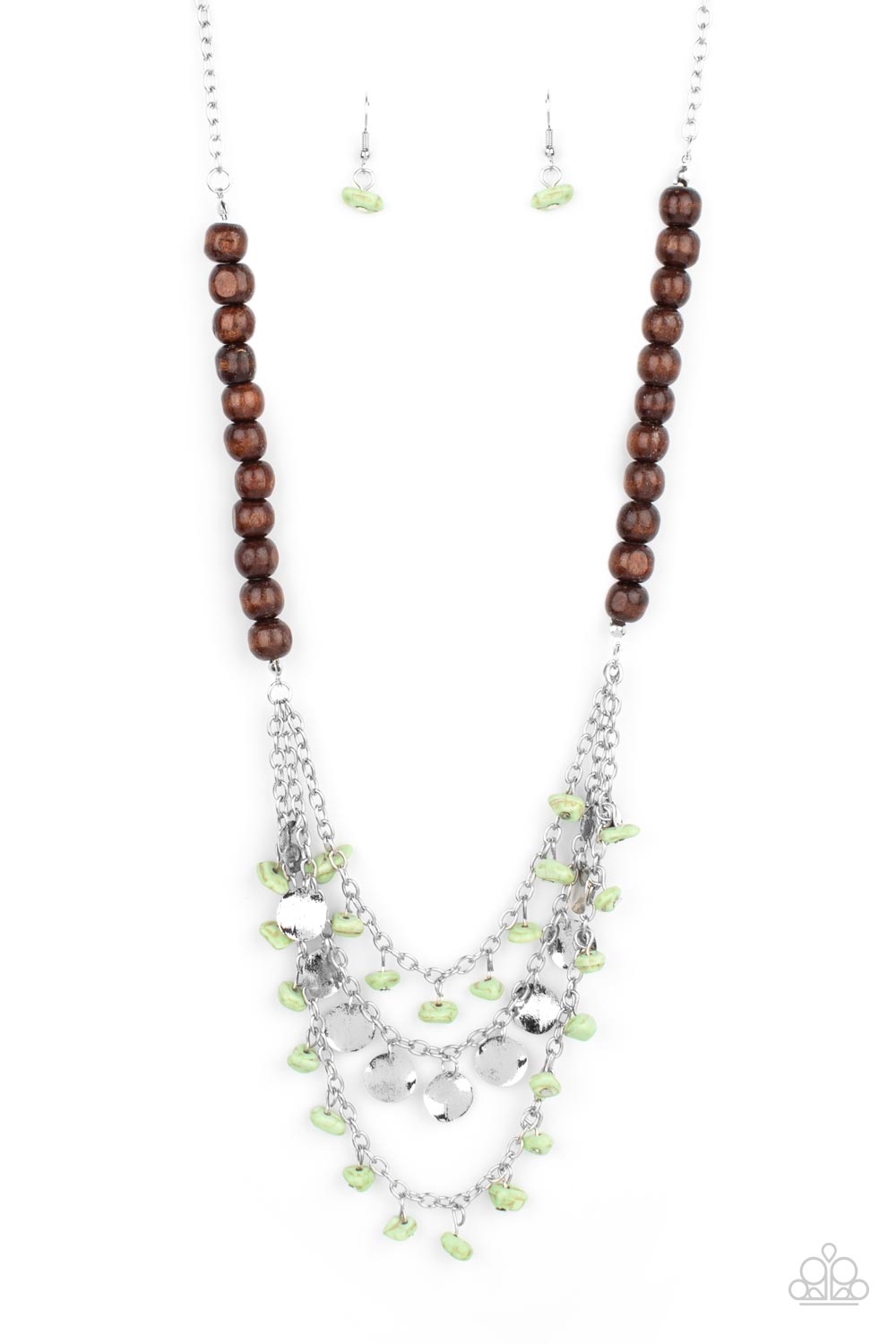 Paparazzi - Paparazzi - Plains Paradise - Green Necklace  #1501