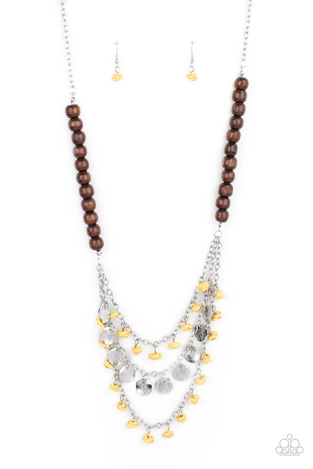 Paparazzi - Plains Paradise - Yellow Necklace  #1419