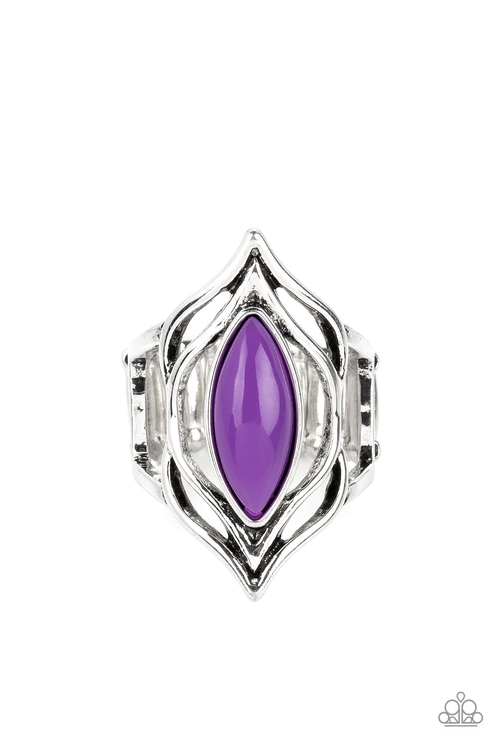 Paparazzi - Fearless Fluorescence - Purple Rings  R#118