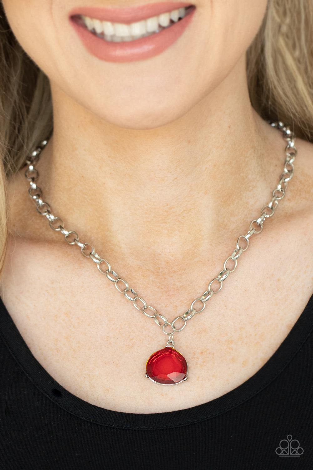 Paparazzi Accessories - Gallery Gem - Red Necklace #0299