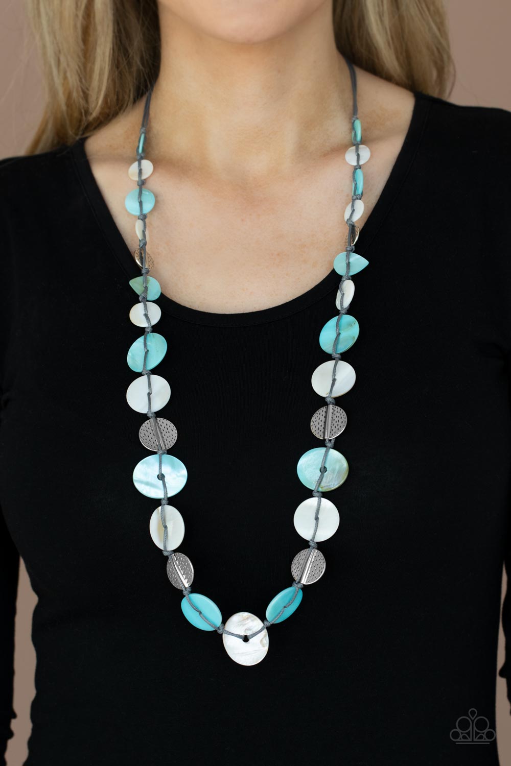 Paparazzi - Seashore Spa - Blue Necklace #0414