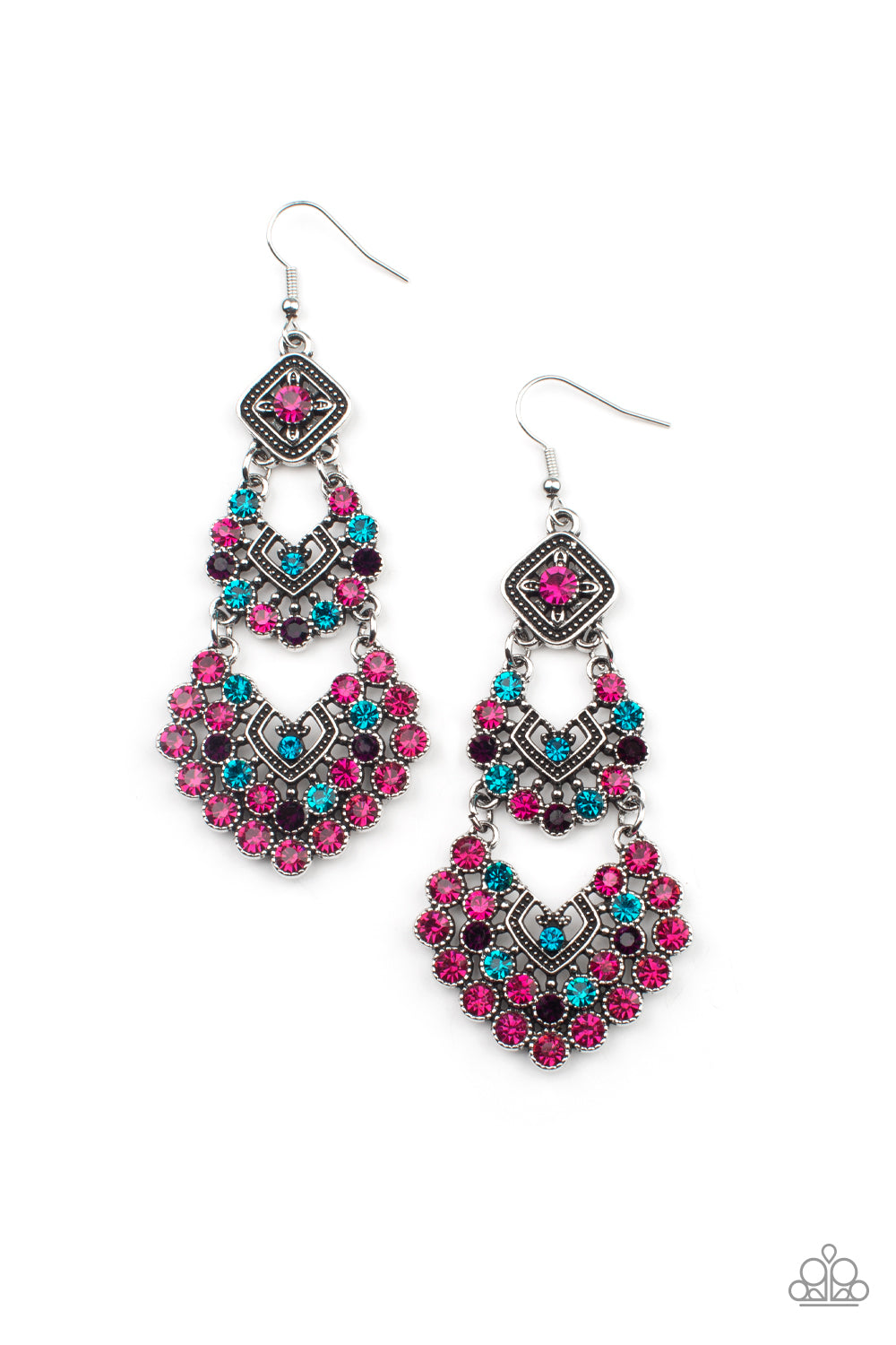 Paparazzi - All For The GLAM - Multi Earrings #0735