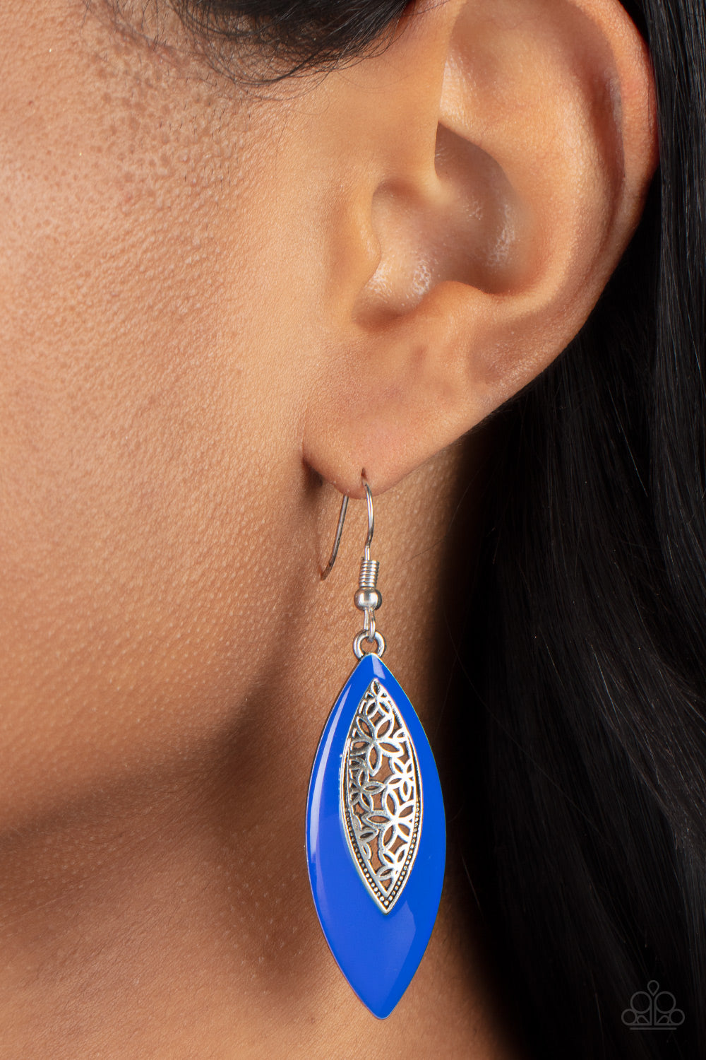 Paparazzi - Venetian Vanity - Blue Earrings  #0626