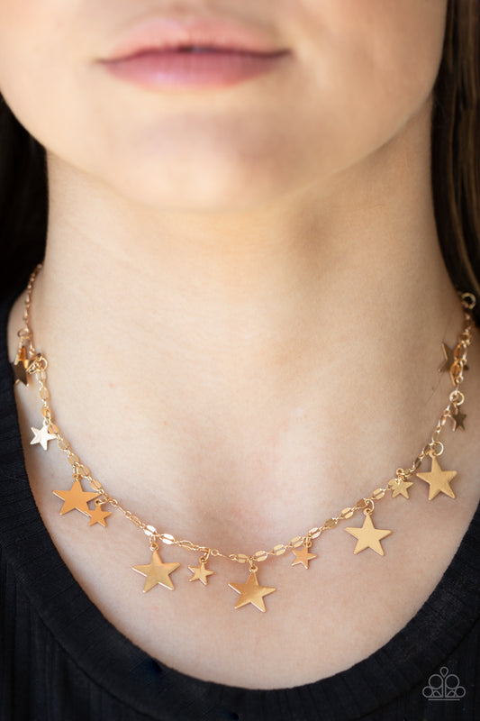 Paparazzi Accessories - Starry Shindig - Gold Necklace #0460