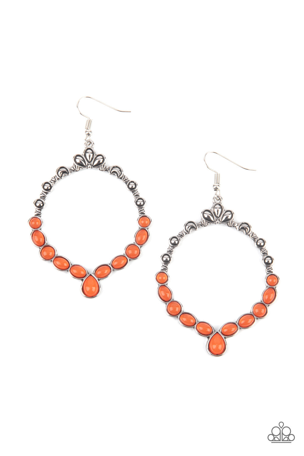 Paparazzi -Thai Treasures - Orange Earrings #0640