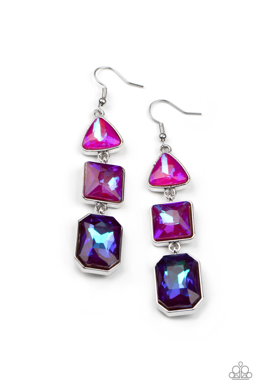 Paparazzi - Cosmic Culture - Purple Earrings  #1750