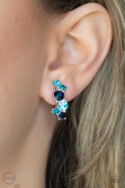 Paparazzi - Cosmic Celebration - Blue Earrings  #0ODE59