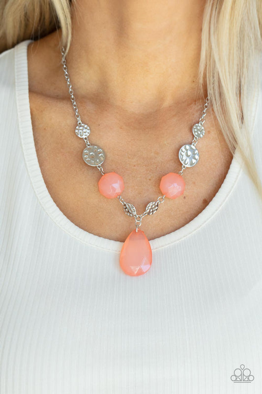 Paparazzi Accessories - DEW What You Wanna DEW - Orange Necklace #0040