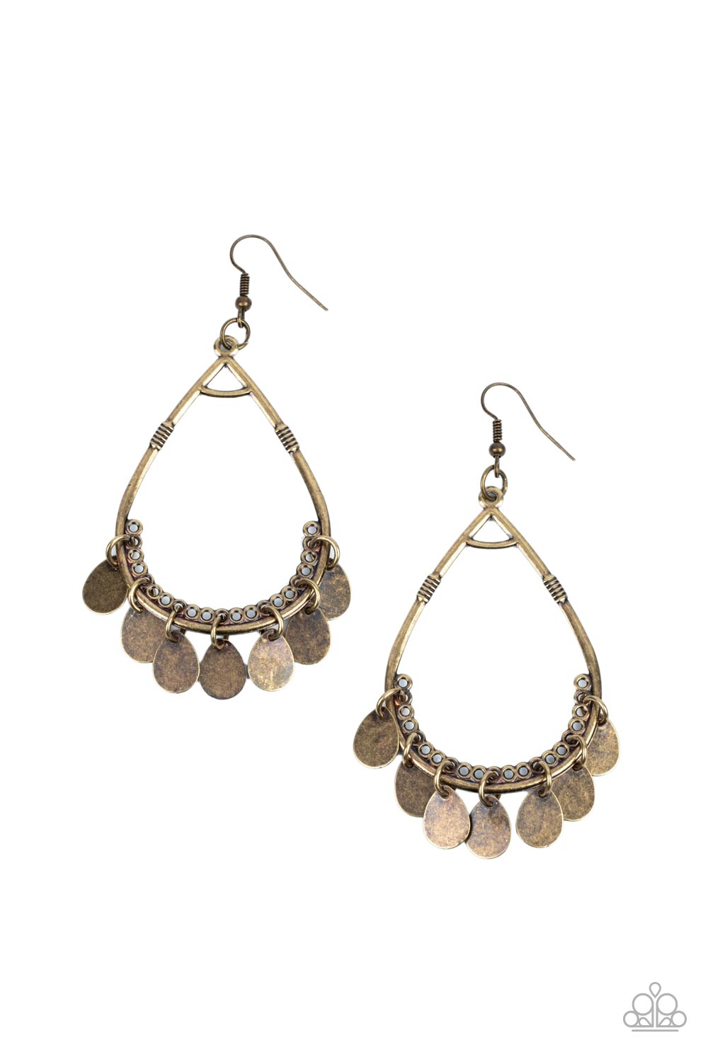 Paparazzi - Meet Your Music Maker - Brass Earrings #2056