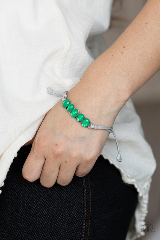 Paparazzi Accessories - Opal Paradise - Green Bracelet #0978