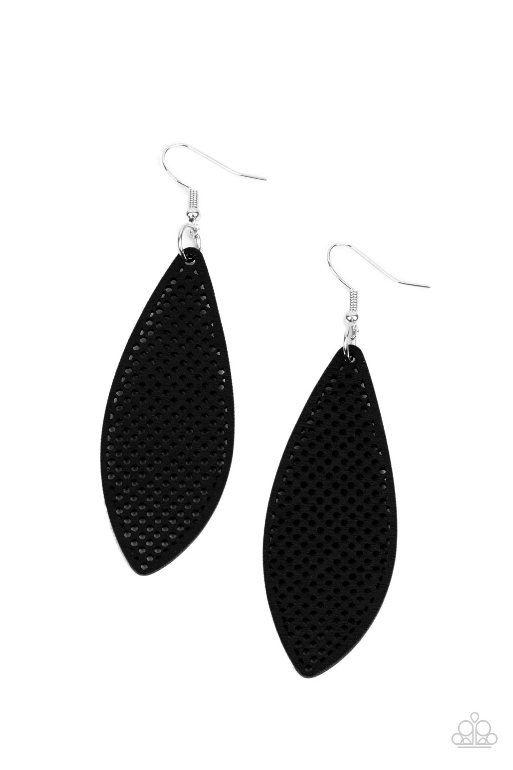 Paparazzi - Surf Scene - Black Earrings  W#056