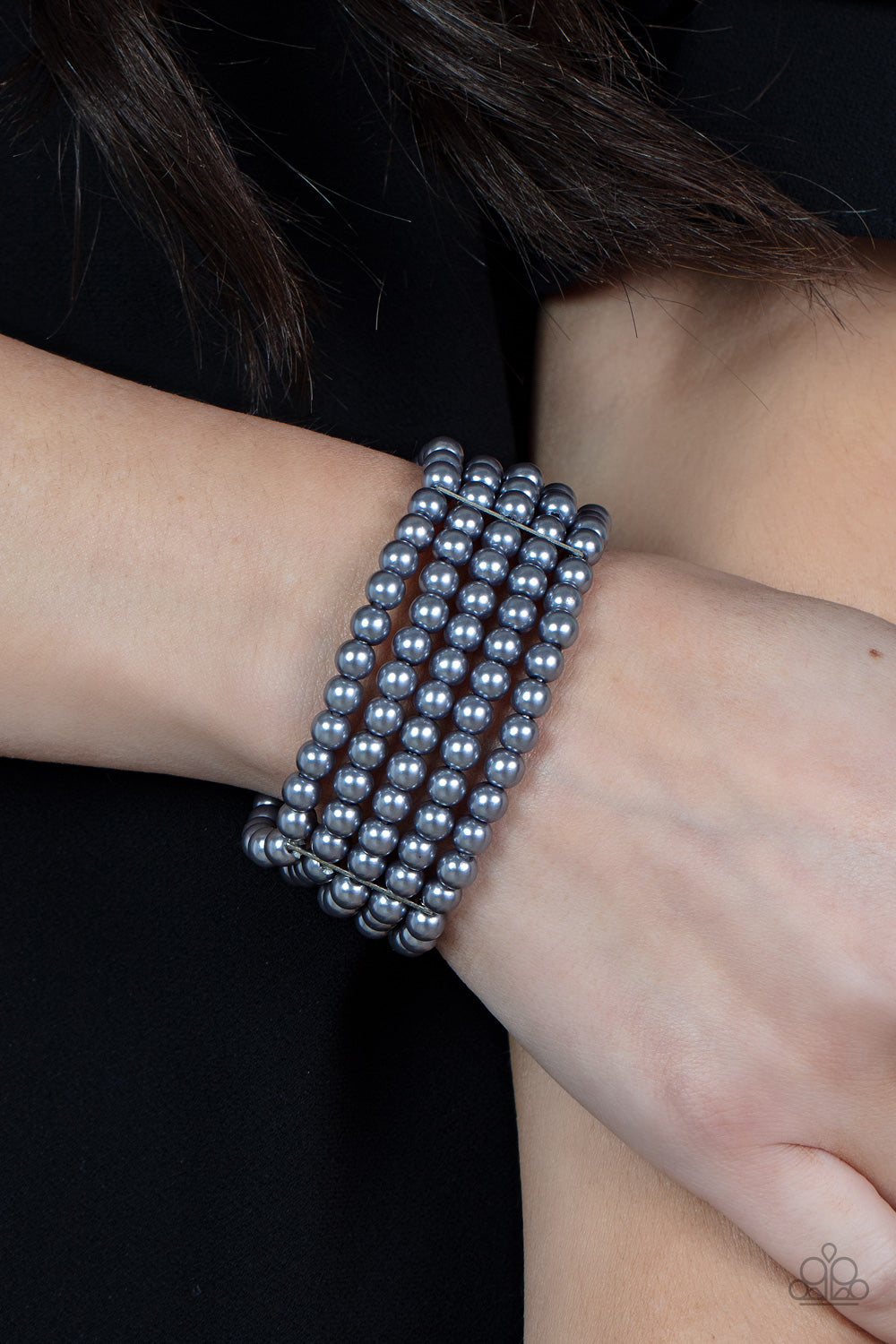 Paparazzi - A Pearly Affair - Silver Bracelet #0523