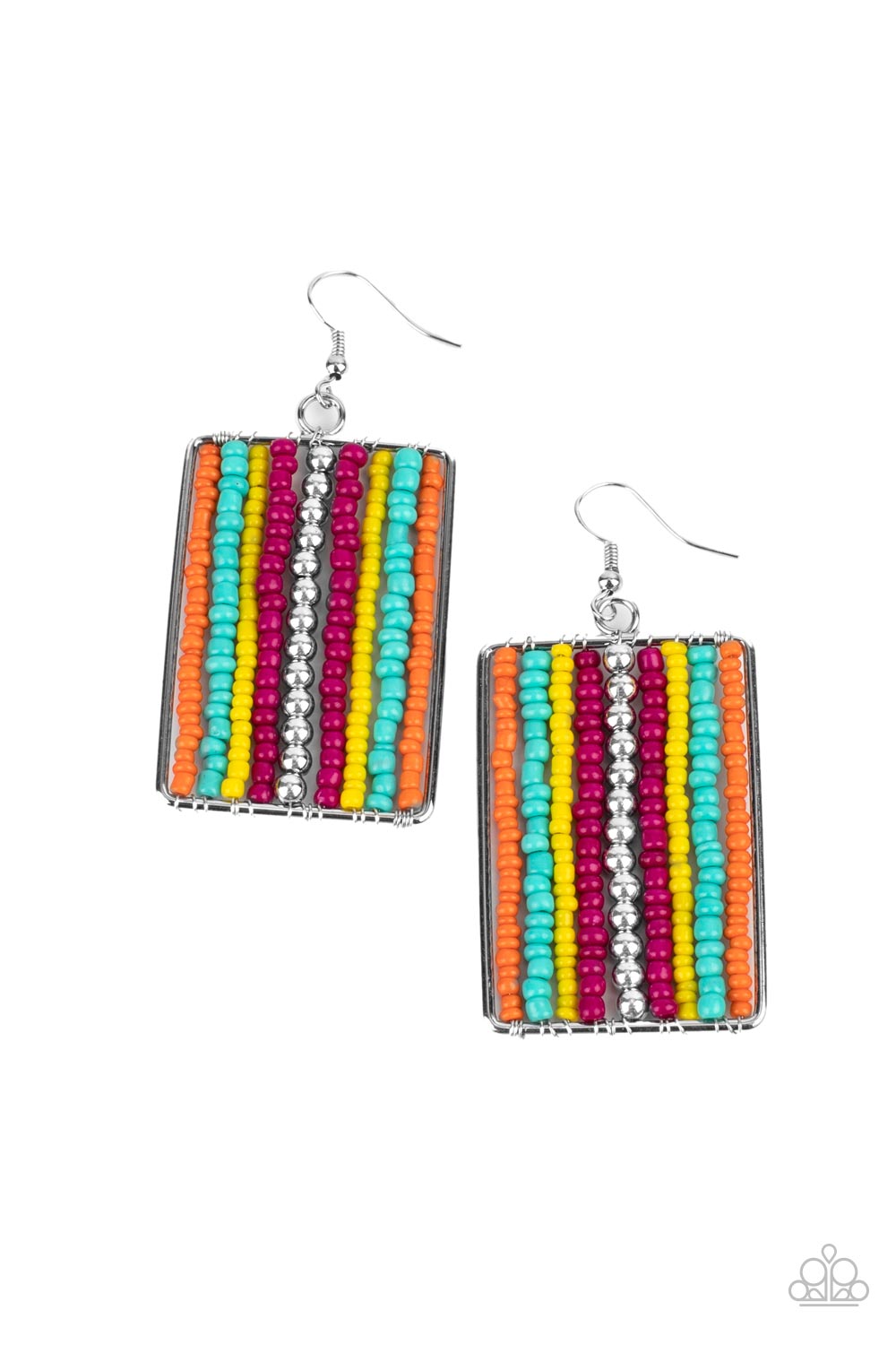 Paparazzi - Beadwork Wonder - Multi Earrings #0853