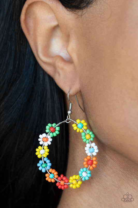 Paparazzi - Festively Flower Child - Multi Earrings #0630