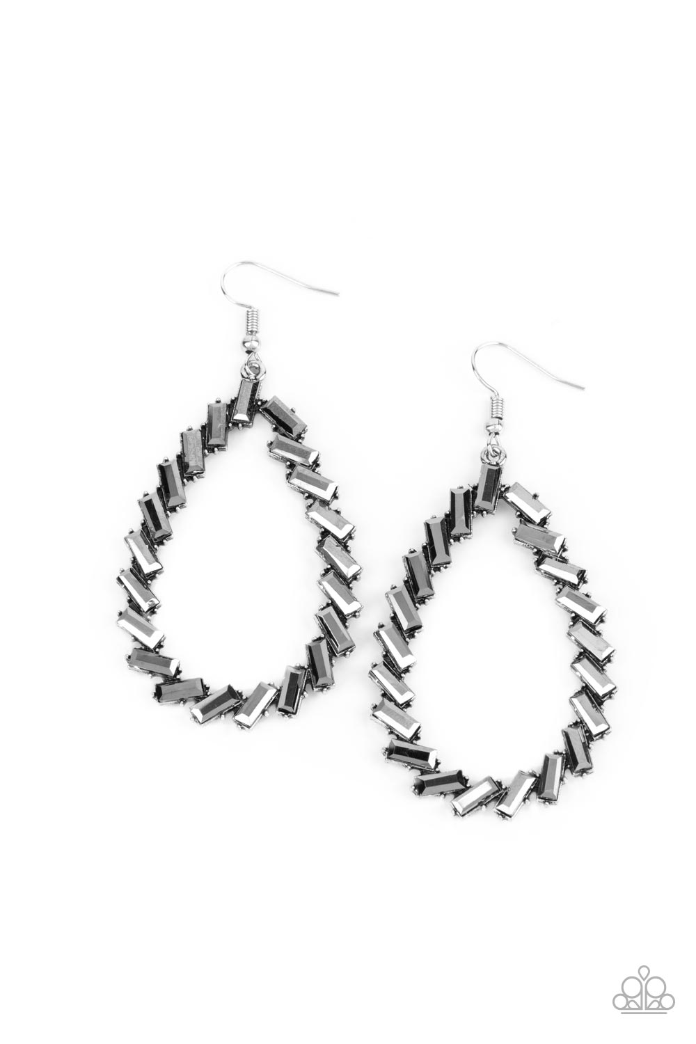 Paparazzi - Striking RESPLENDENCE - Silver Earrings #0641