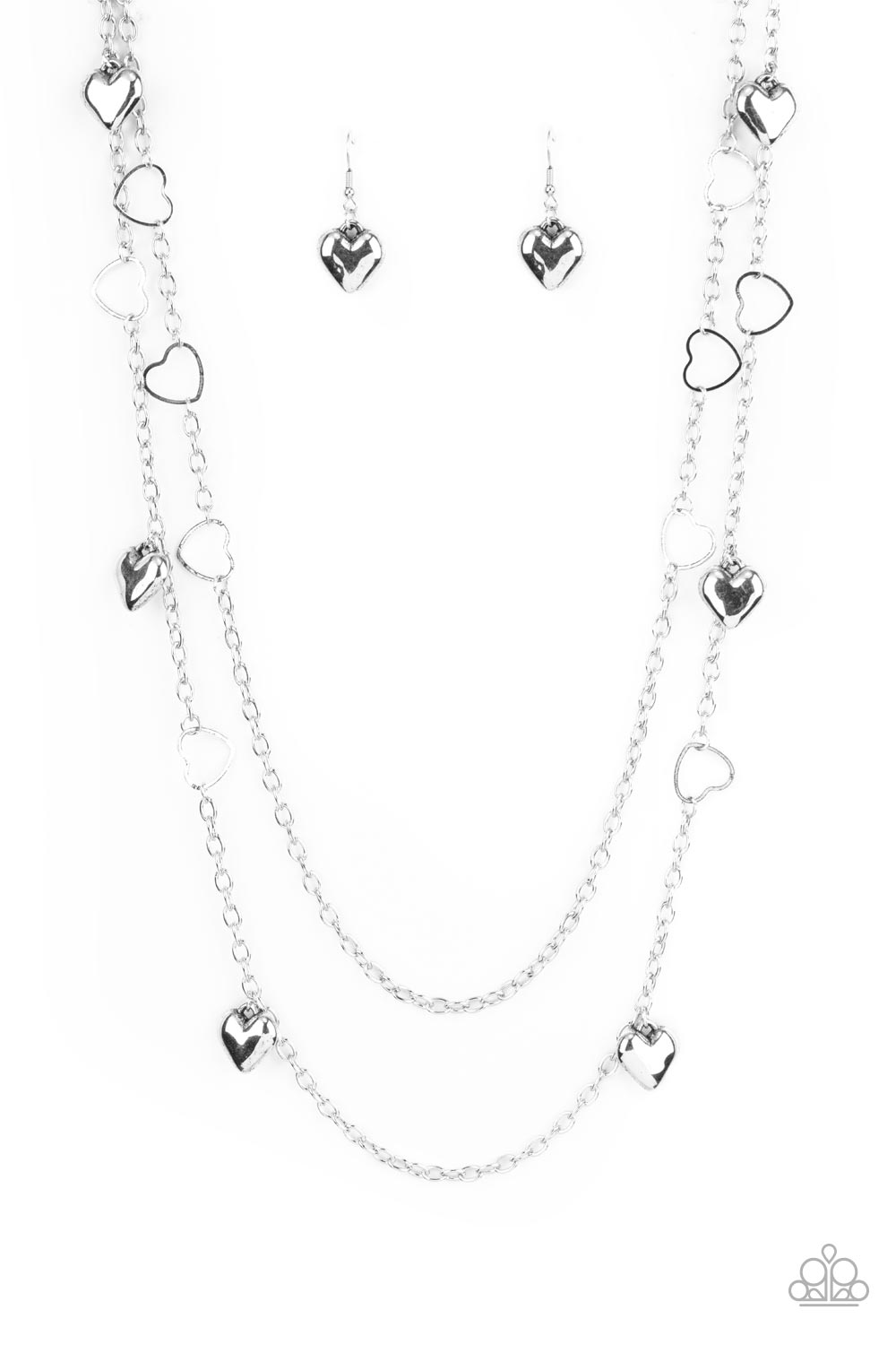 Paparazzi - Chicly Cupid - Silver Necklace #0316