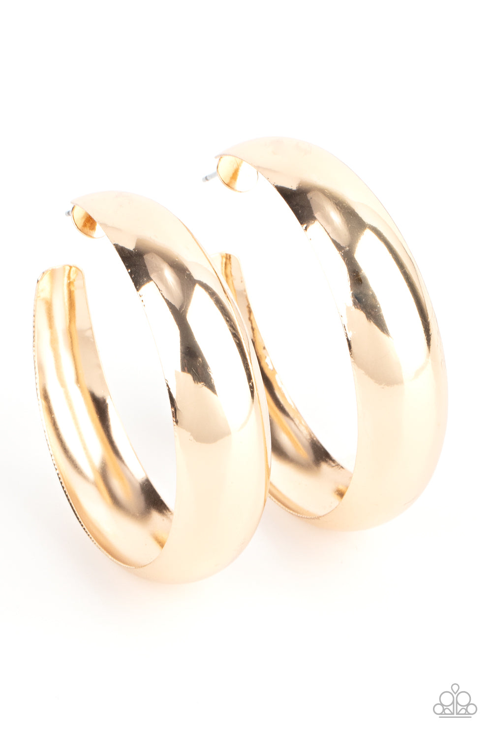 Paparazzi - Flat Out Flawless - Gold Earrings #1763