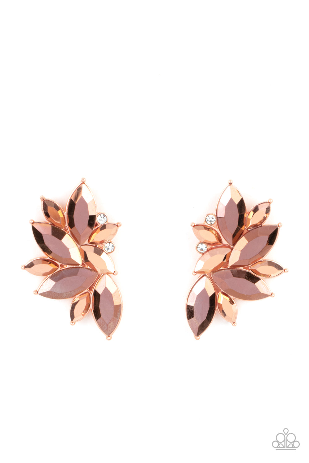 Paparazzi - Instant Iridescence - Copper Earrings  #1786