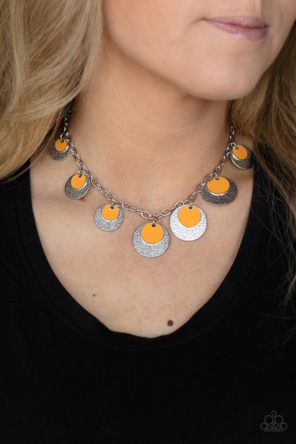 Paparazzi - The Cosmos Are Calling - Orange Necklace #0023