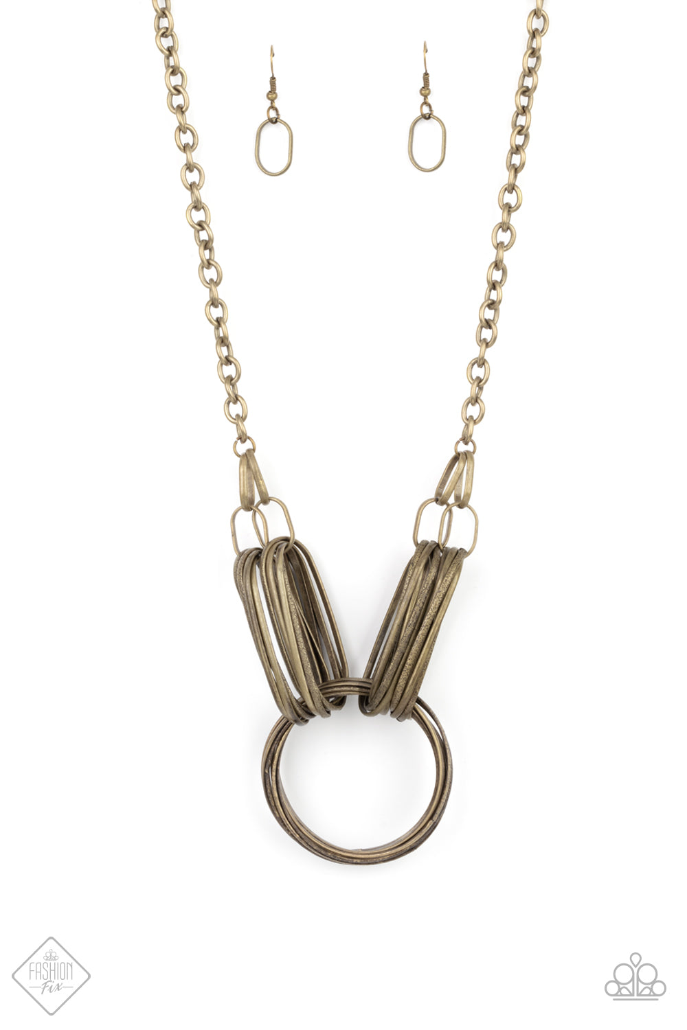 Paparazzi - Lip Sync Links - Brass Necklace  #0382