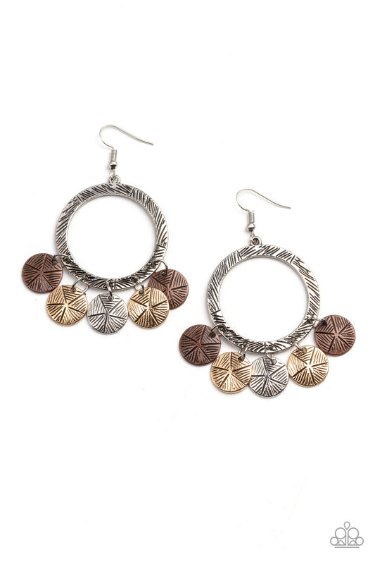 Paparazzi - Trinket Tease - Multi Earring #0883