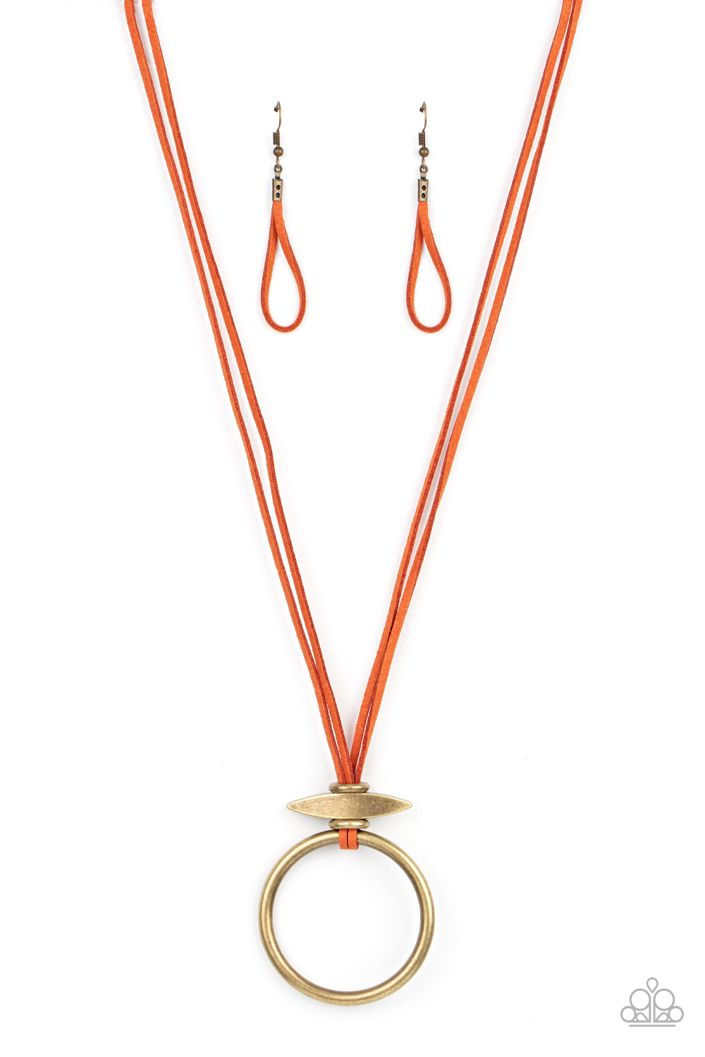 Paparazzi Accessories - Noticeably Nomad - Orange Necklace #0394