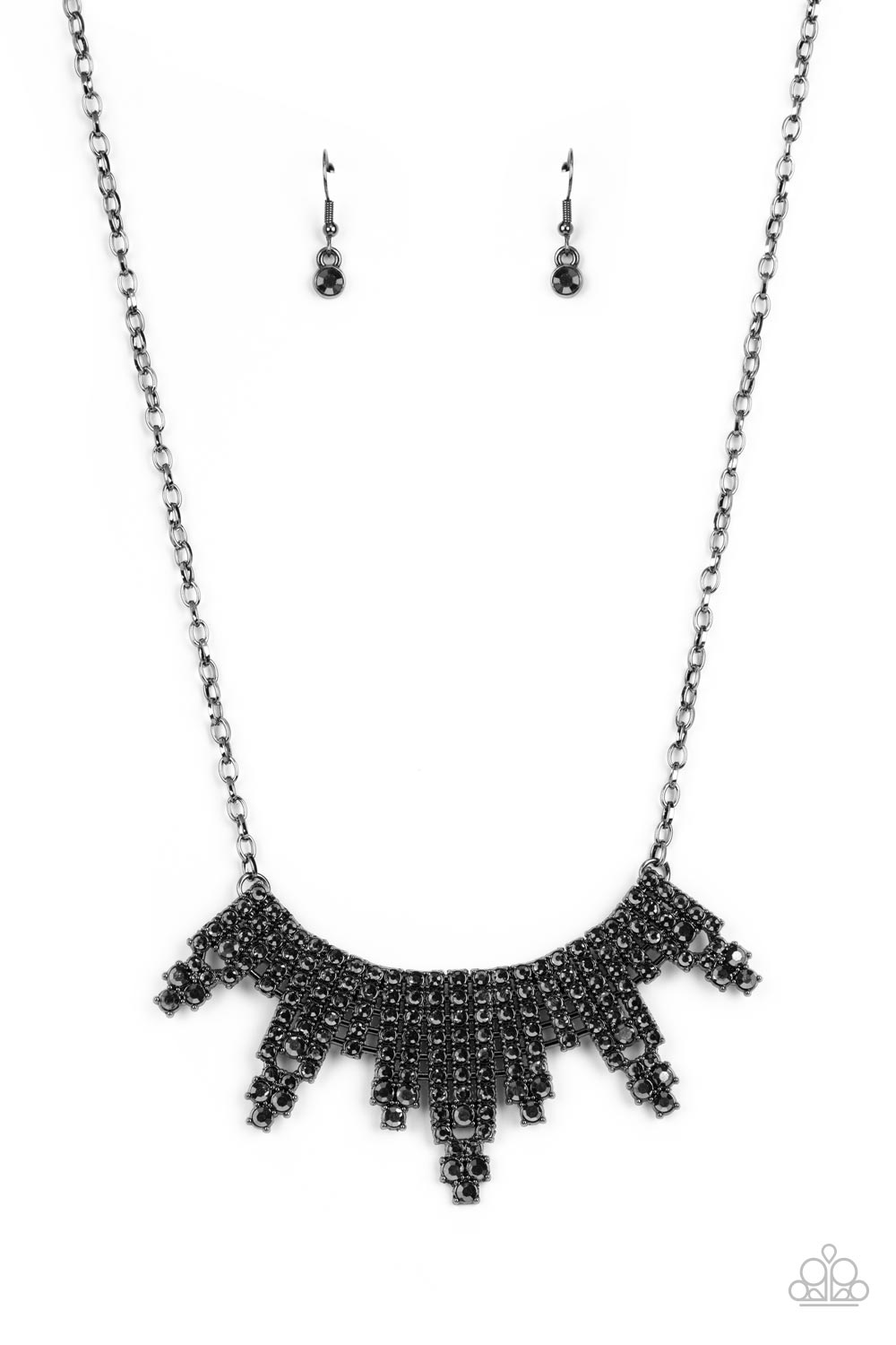 Paparazzi - Skyscraping Sparkle - Black Necklaces  #2127