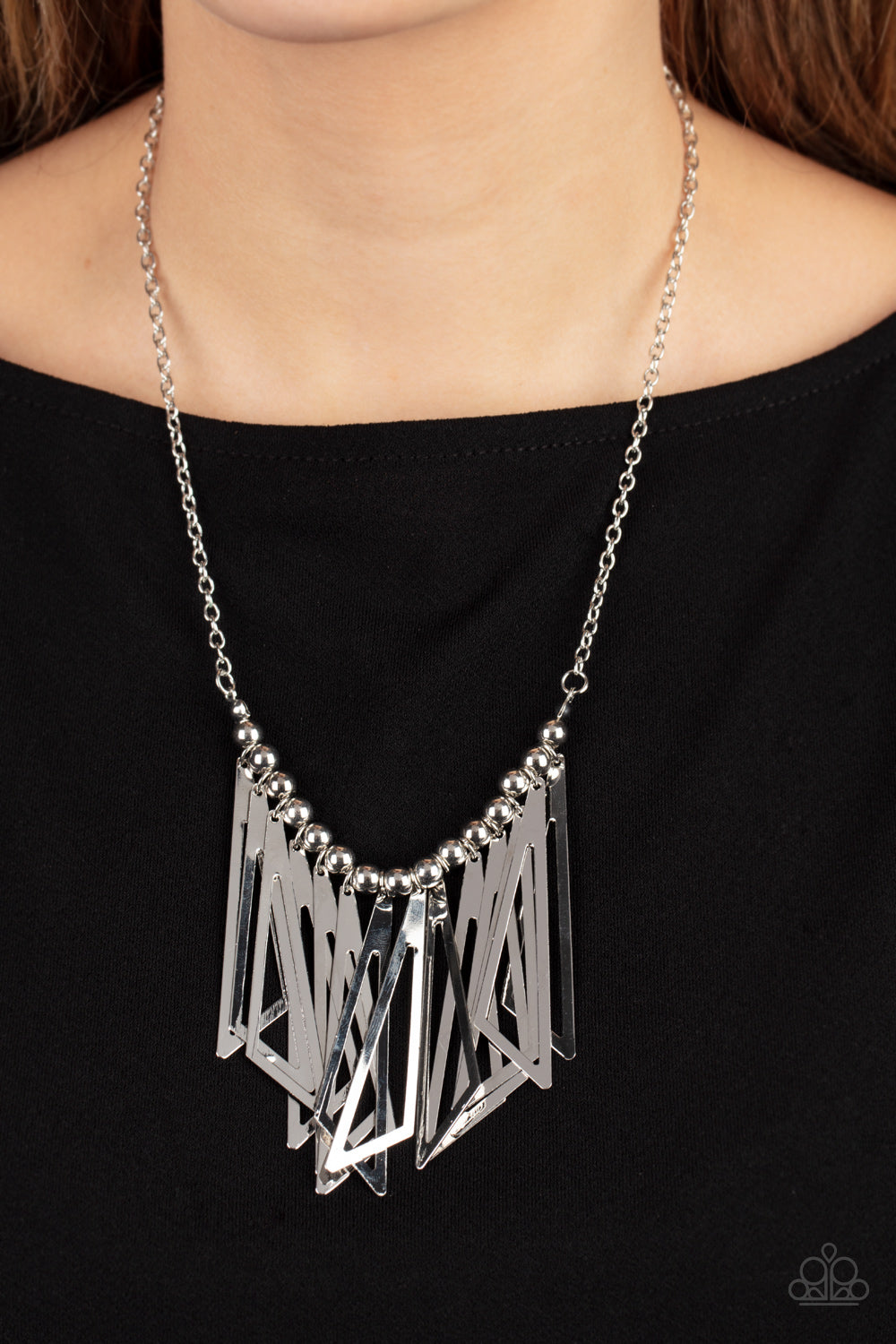 Paparazzi - Industrial Jungle - Silver Necklaces #0459
