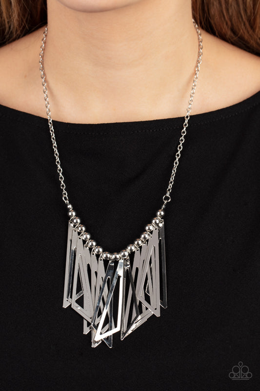 Paparazzi - Industrial Jungle - Silver Necklaces #0459