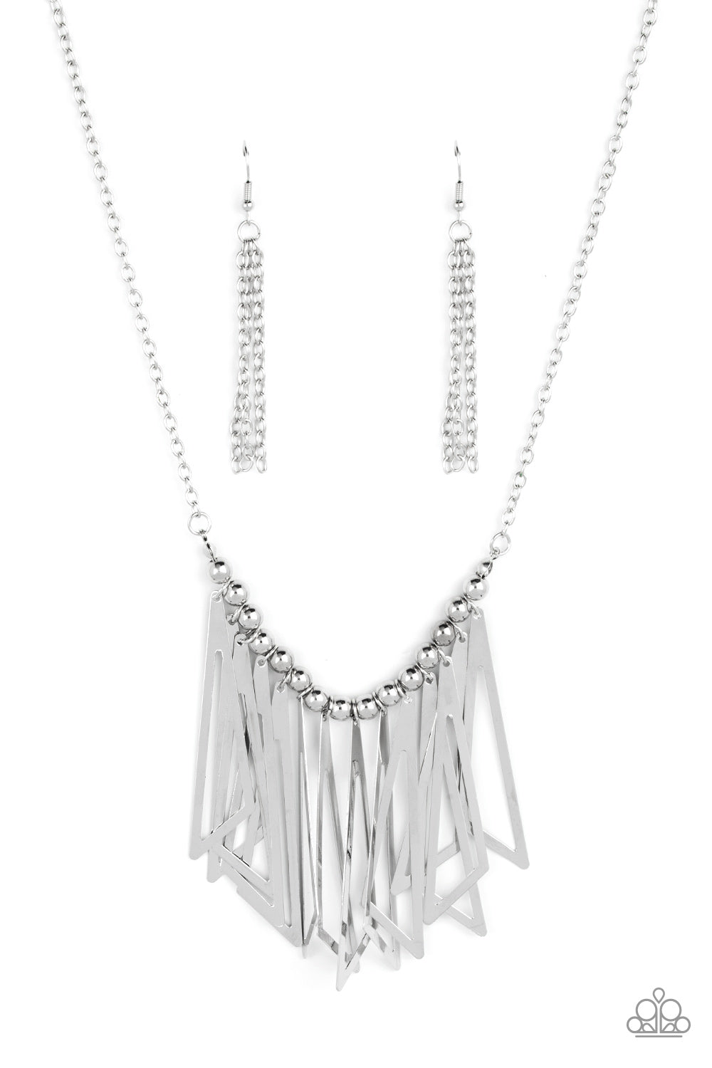 Paparazzi - Industrial Jungle - Silver Necklaces #0459