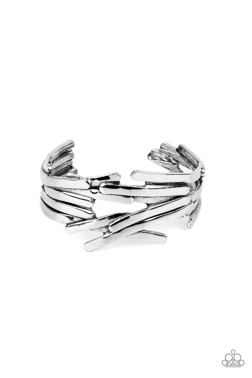 Paparazzi - Stockpiled Style - Silver Bracelets  #1108