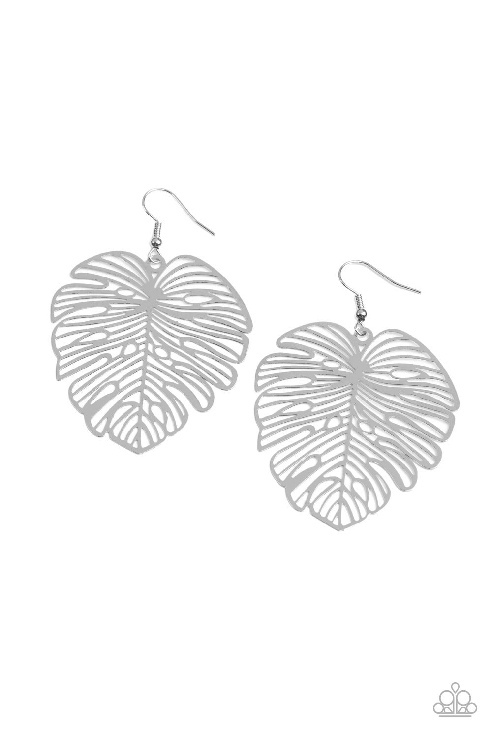 Paparazzi - Palm Palmistry - Silver Earrings #0842