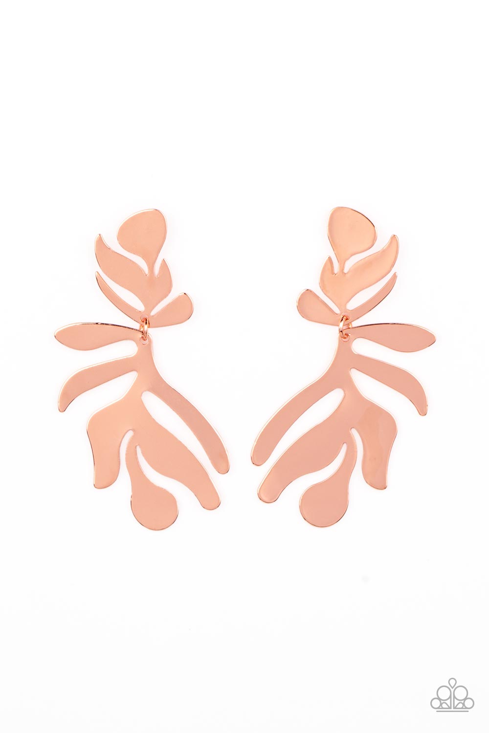 Paparazzi - Palm Picnic - Copper Earrings  #1797