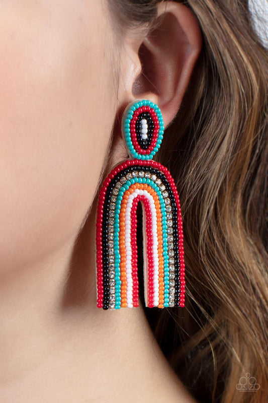 Paparazzi  - Rainbow Remedy - Multi Earrings #0794