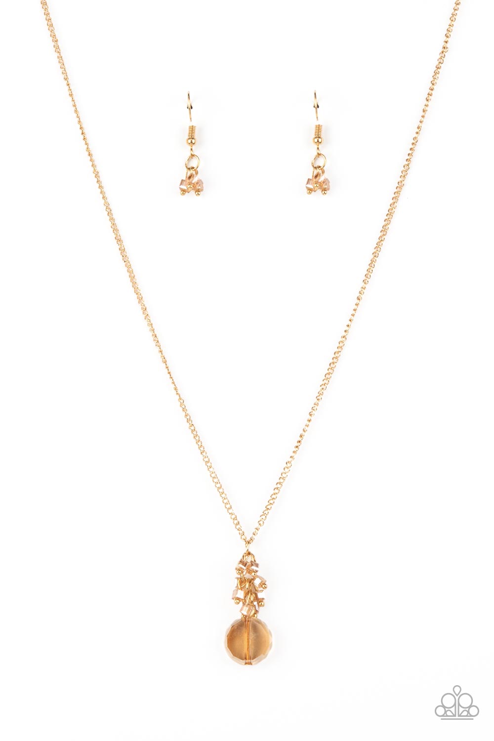 Paparazzi Accessories - Clustered Candescence - Gold Necklace #1634