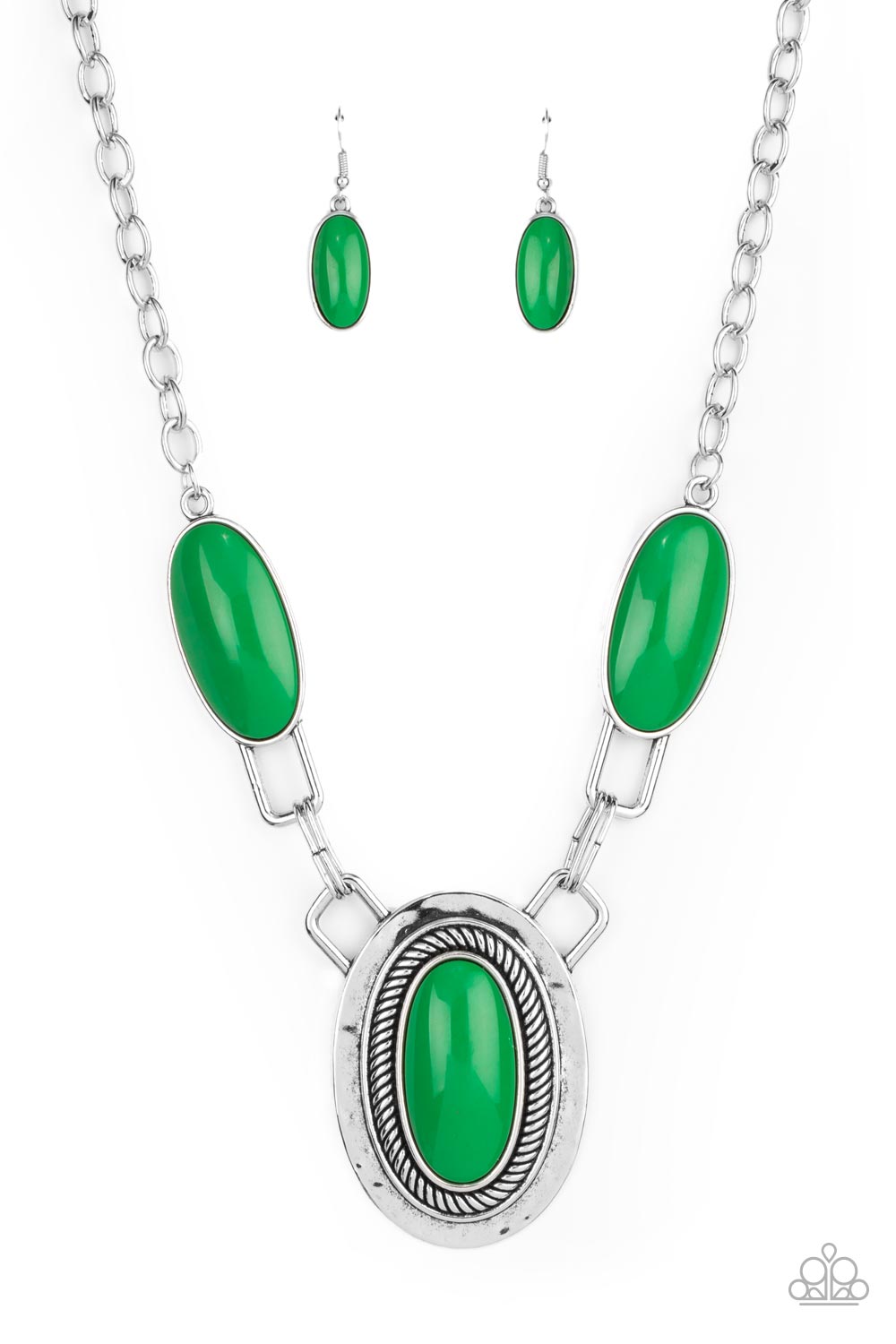 Paparazzi Accessories - Count to TENACIOUS - Green Necklace #0447