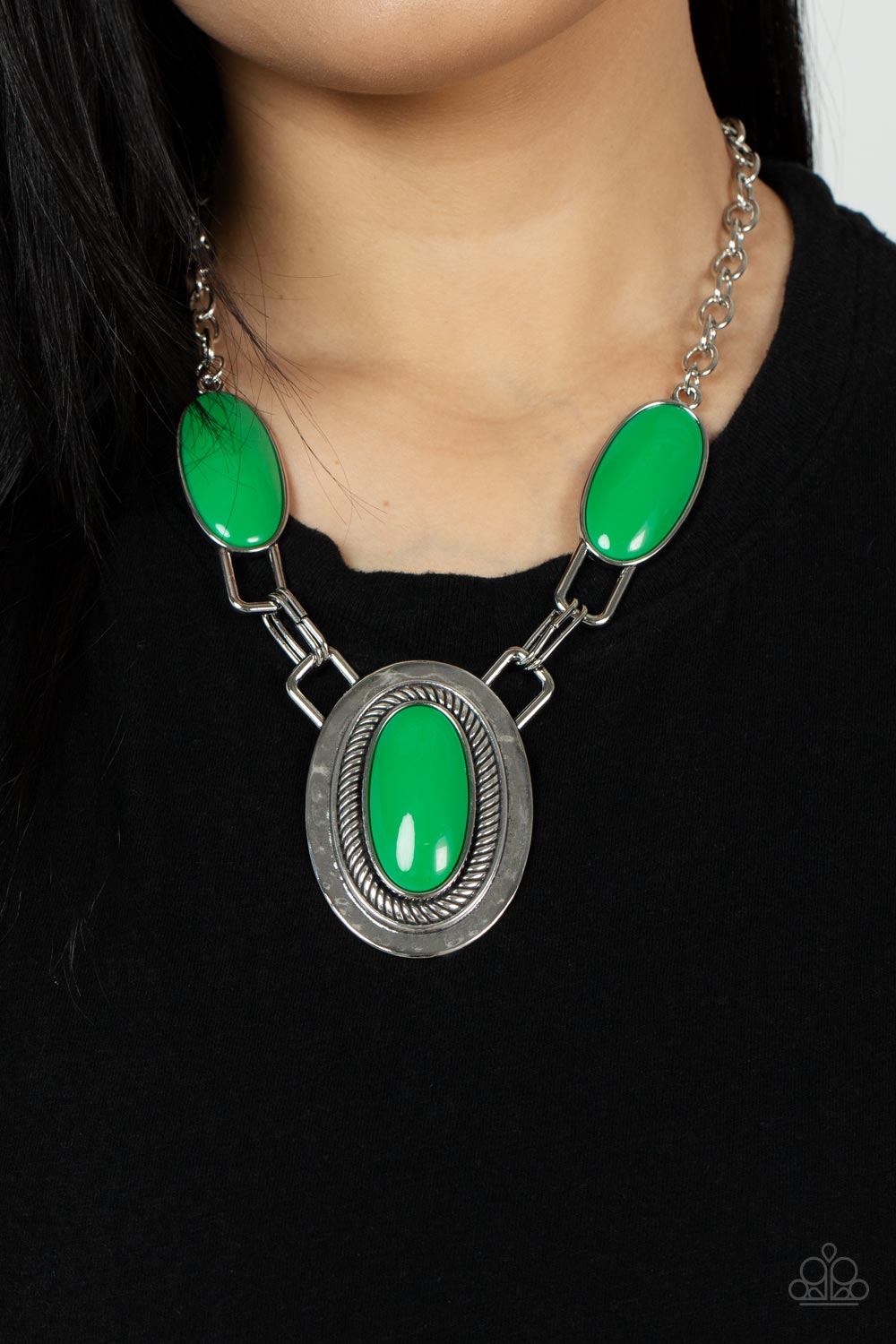 Paparazzi Accessories - Count to TENACIOUS - Green Necklace #0447