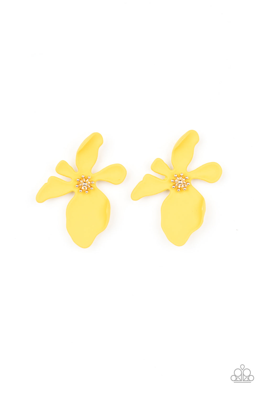 Paparazzi - Hawaiian Heiress - Yellow Earrings  #1743