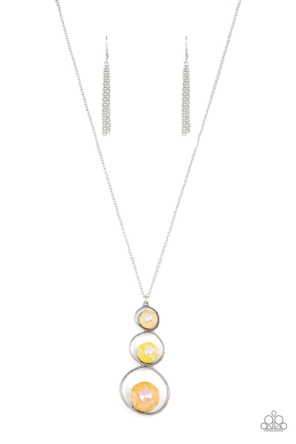 Paparazzi - Celestial Courtier - Yellow Necklace   #1491