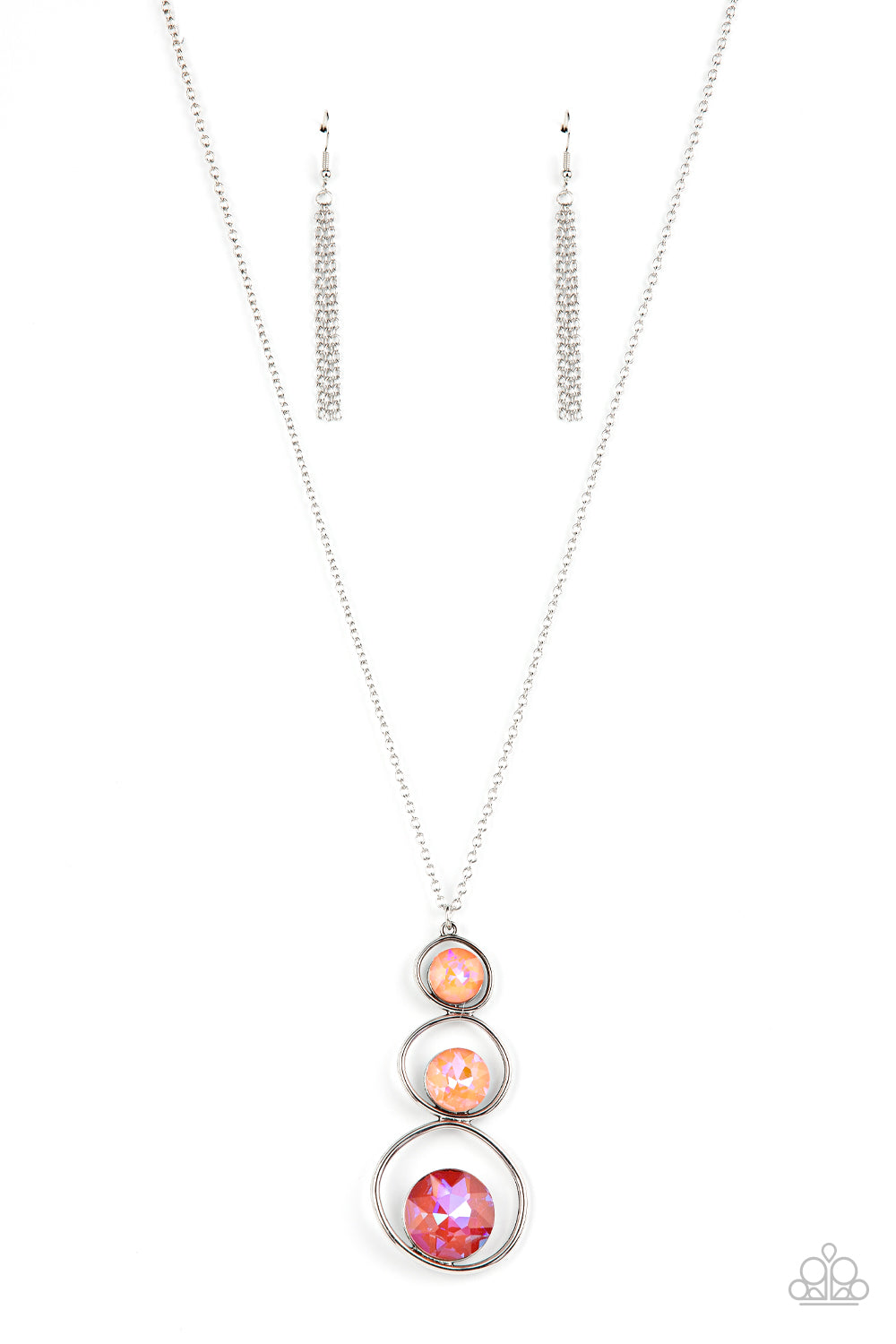 Paparazzi - Celestial Courtier - Orange Necklace   #1480