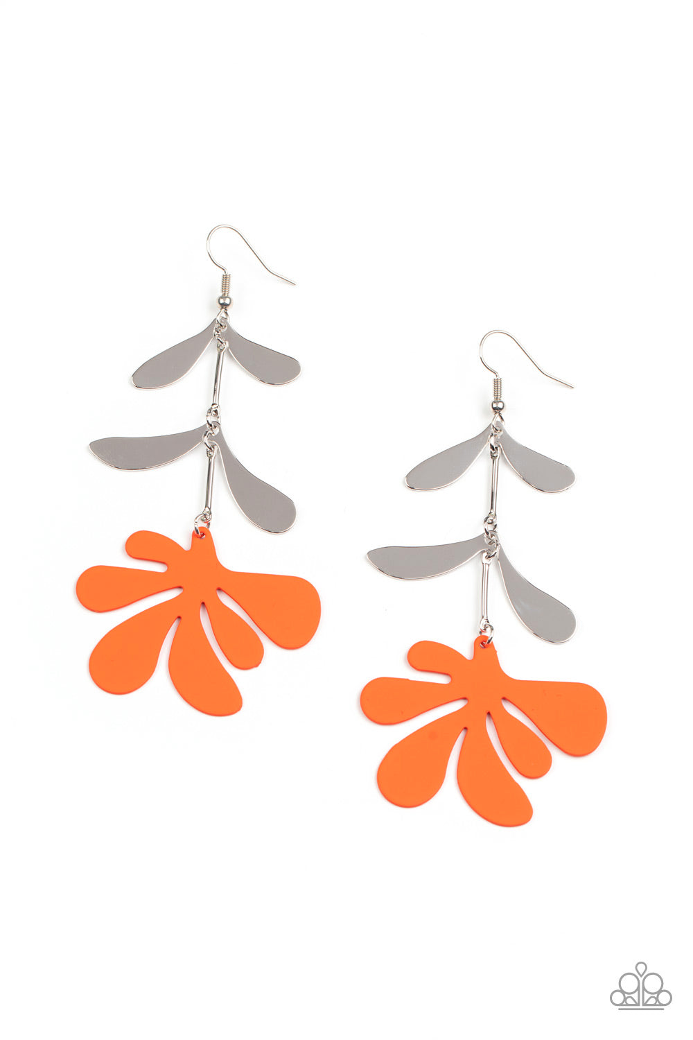 Paparazzi - Palm Beach Bonanza - Orange Earrings #1799