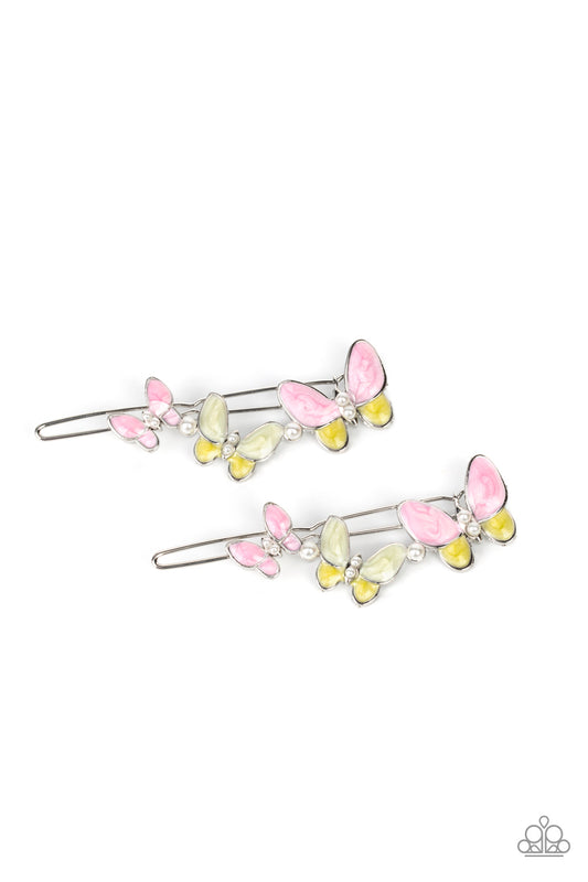 Paparazzi Accessories - Bushels of Butterflies - Pink