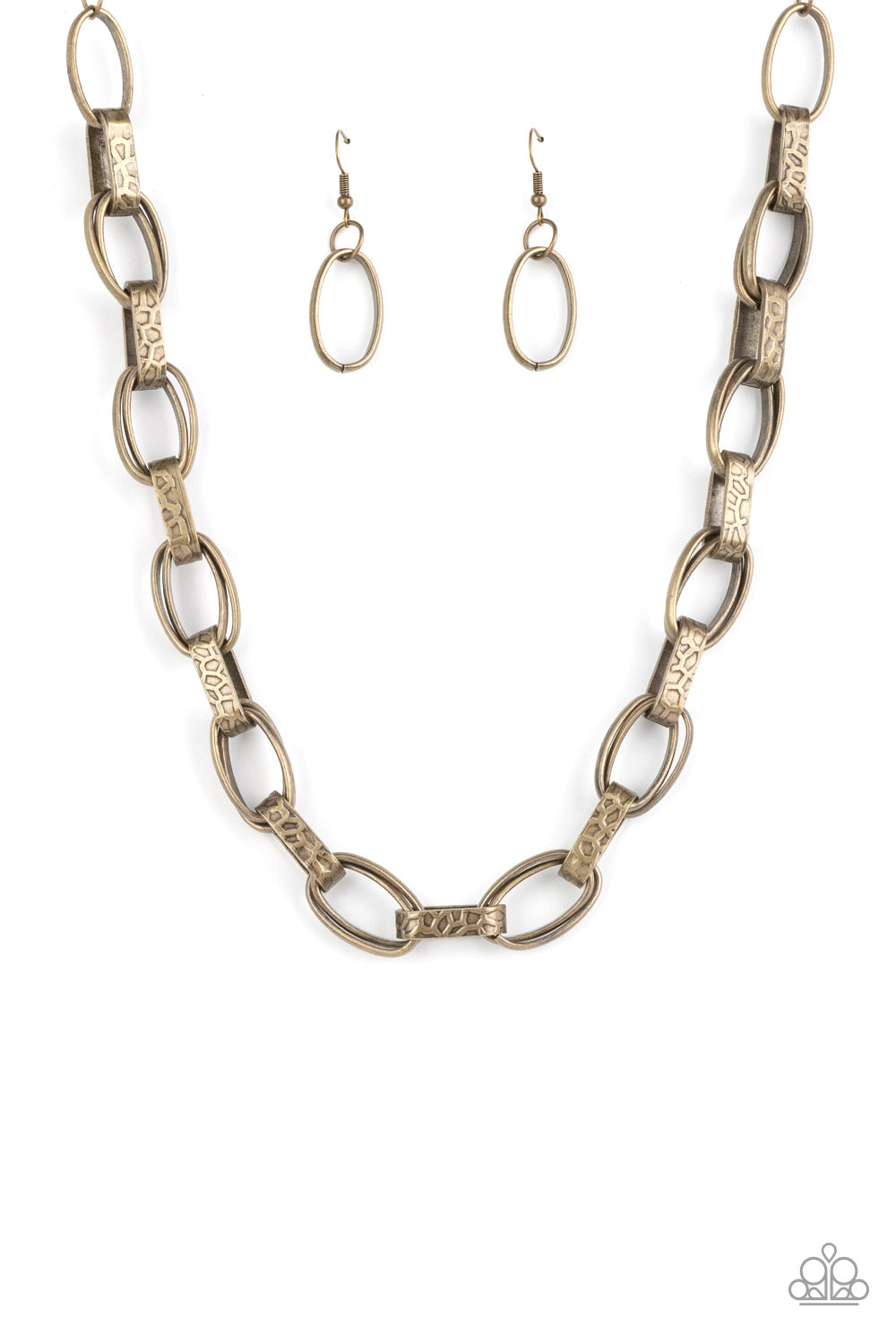 Paparazzi Motley In Motion - Brass Necklace  #1653