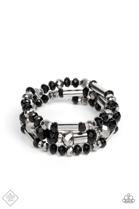 Paparazzi - Dynamic Dazzle - Black Bracelet #0582