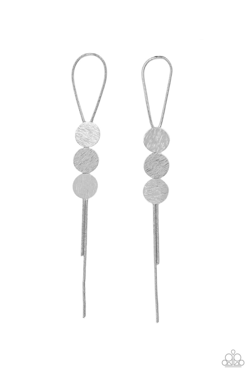 Paparazzi - Bolo Beam - Silver Earrings #0861