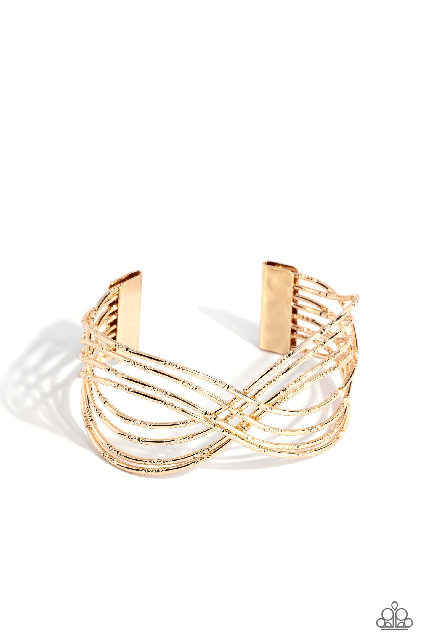 Paparazzi - WIRE Away - Gold Bracelet  #B159