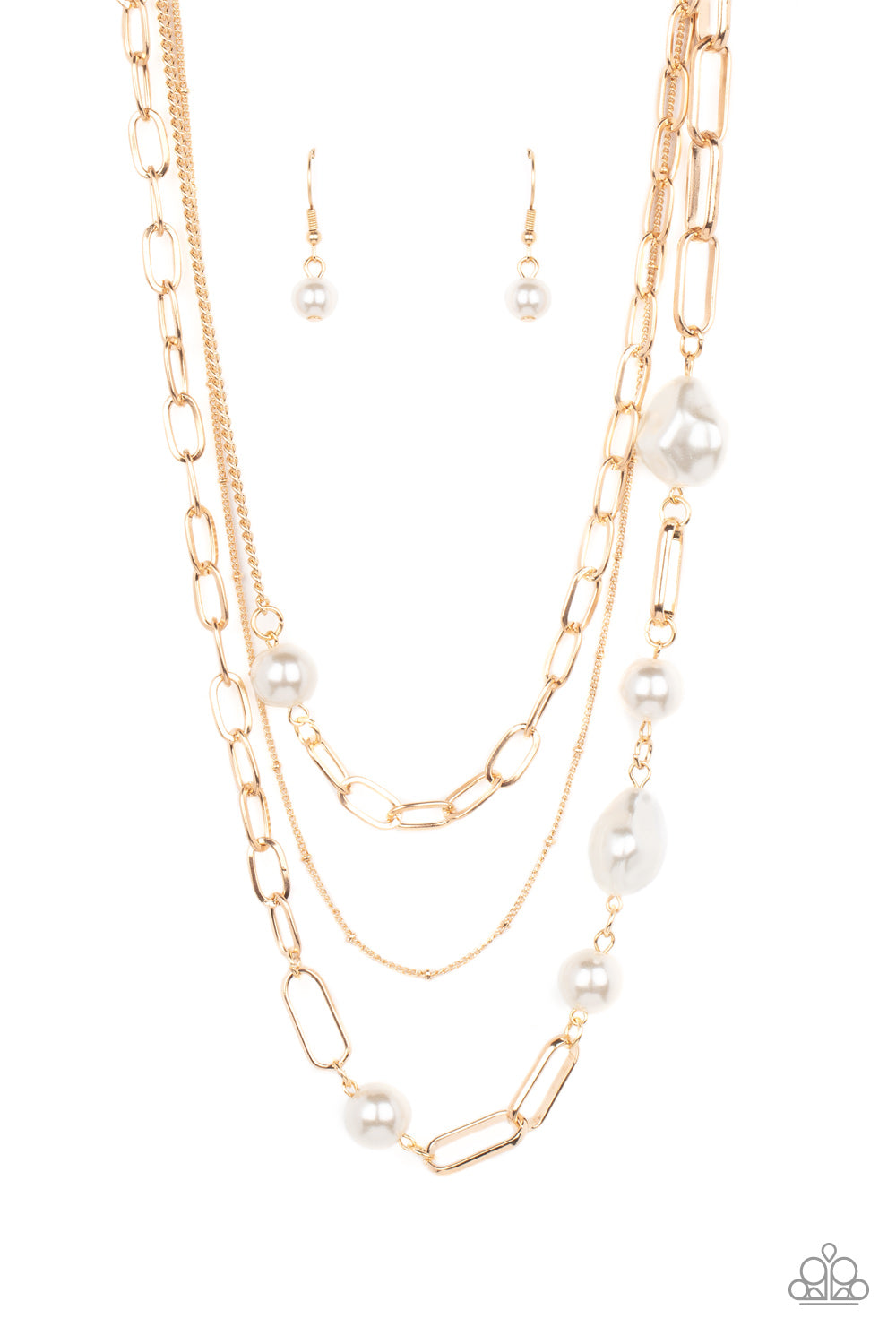 Paparazzi Modern Innovation - Gold Necklace  #1655