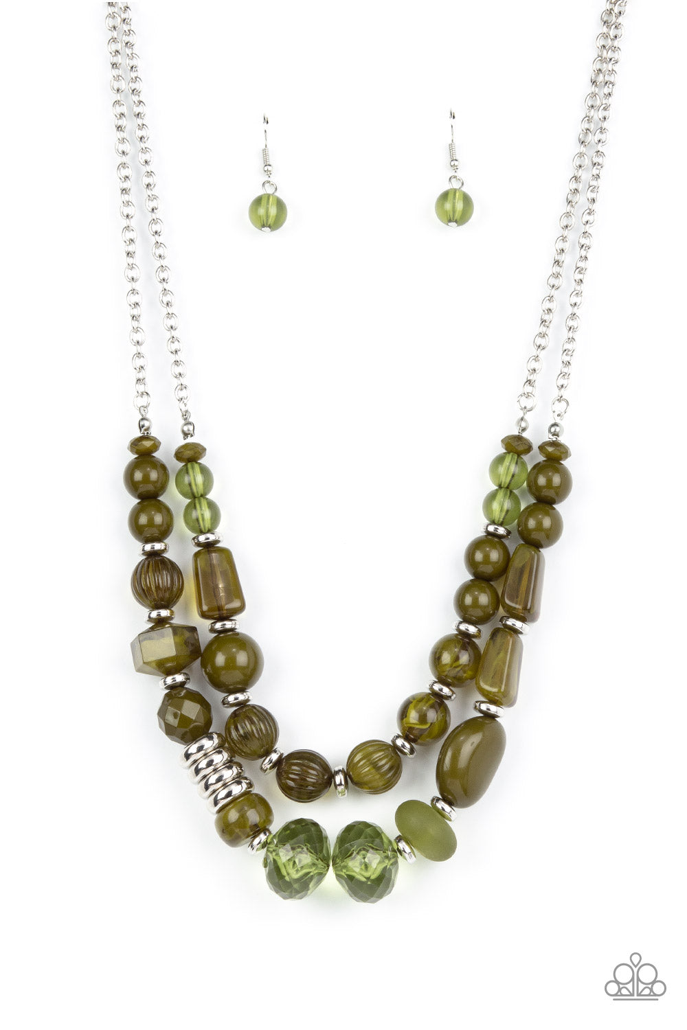 Paparazzi Accessories - Pina Colada Paradise - Green Necklace #0324