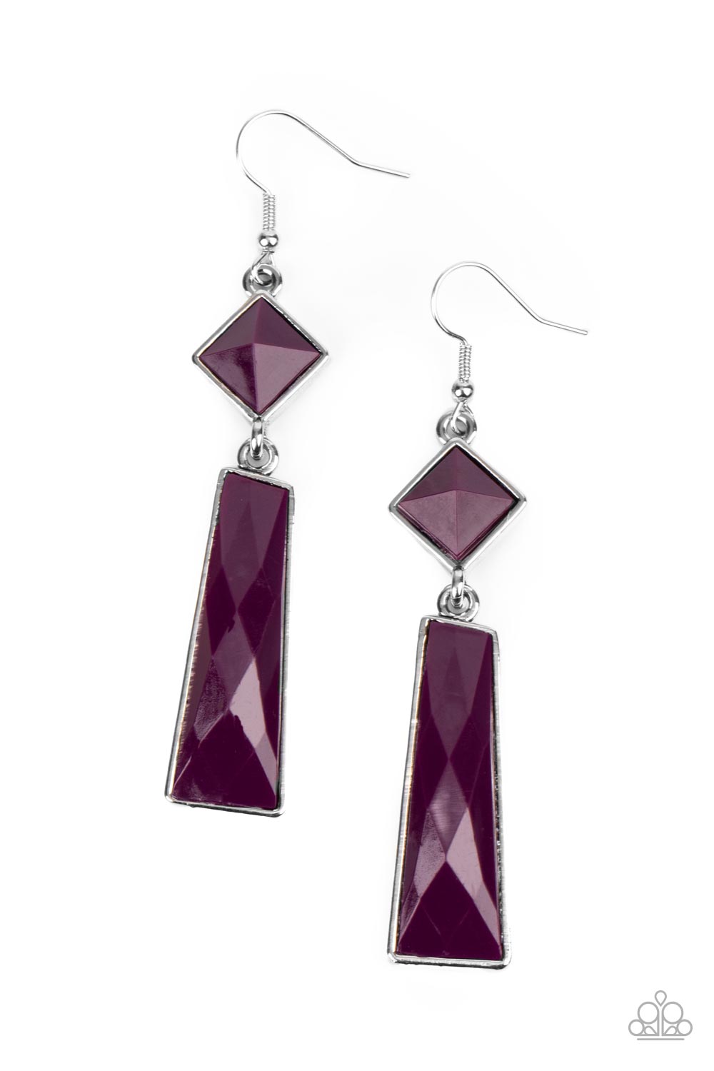 Paparazzi - Hollywood Harmony - Purple Earrings #0809